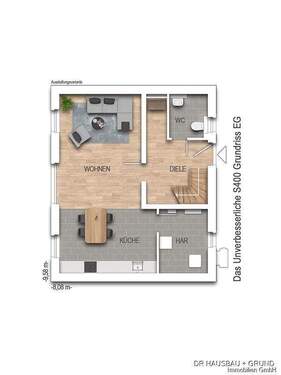 AS400_Prospekt EG - 4 Zimmer Einfamilienhaus in Büsum