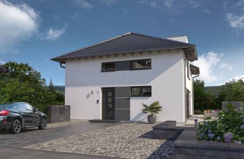 Ansicht Eingang - Einfamilienhaus mit 154,00 m&sup2; in Schmitten zum Kaufen