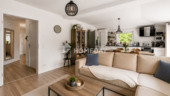 Wohnzimmer 2 ViSta - Etagenwohnung mit 87,50 m&sup2; in Hamburg zum Kaufen