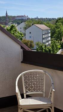 Ausblick Martinskirche und Burg Trausnitz - 