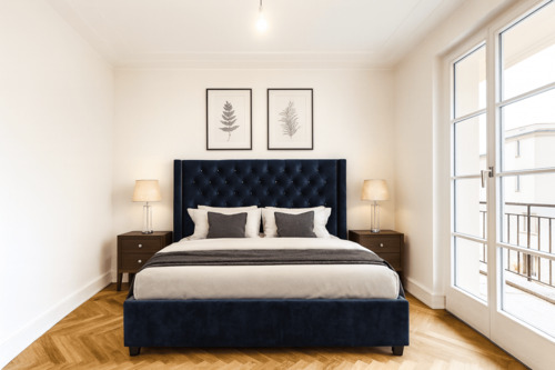 Schlafzimmer (virtuell möbliert) - 