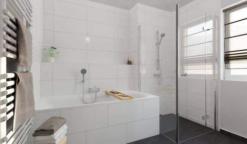 Visualisierung des Badezimmers der Eigentumswohnun - 