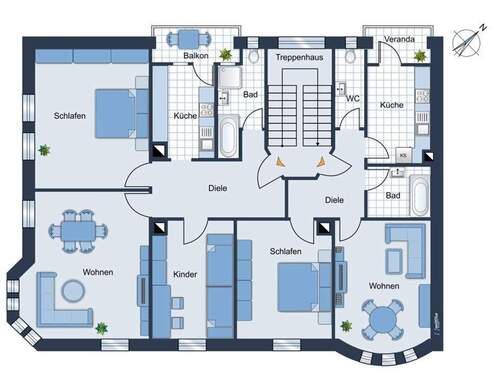 2 Wohnungen_getrennt - 