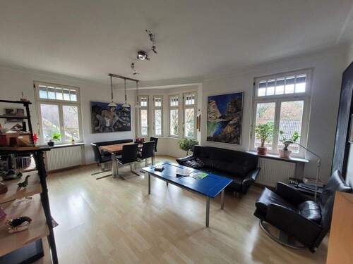 Wohnzimmer - Etagenwohnung mit 147,00 m&sup2; in Stuttgart Stuttgart-Süd zum Kaufen