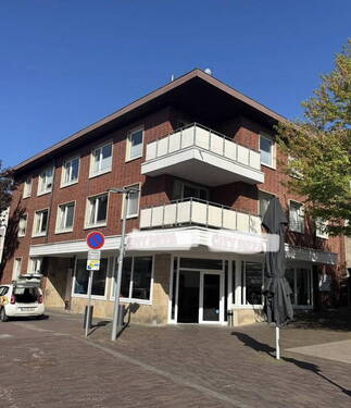 Ansicht von vorn - Attraktives Mehrfamilien-u. Geschäftshaus im Zentrum von Dülmen mit Doppelgarage