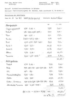 Wohnflächenberechnung - 