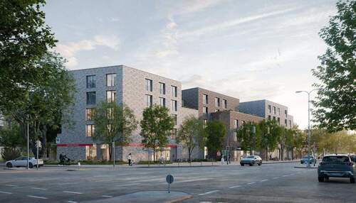 MOKA_Visu_Sülldorfer_Landstraße_A_Straße.jpg - +++NEU+++ Exklusive 3-Zimmer-Neubauwohnung mit Dachterrasse in Südlage