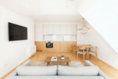 Wohn_Küche - Staging - Stilvolles Neubau-Penthouse in Moabit - Energieeffizient & flexibel nutzbar