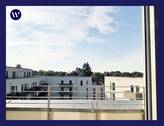 Daach-Terrasse Ausblick - Penthouse-Feeling mit Dachterrasse, Neubauausstattung, Einbauküche, großer Koch-Essbereich, Aufzug