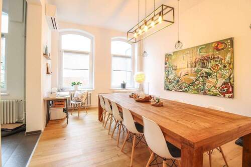 Essbereich EG - Exklusiver Altbau mit privatem Garten, moderner Raumaufteilung & variabler Wohnstruktur