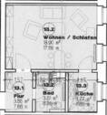 Grundriss - 1 Zimmer Etagenwohnung zur Miete in Chemnitz