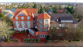 Luftaufnahme - City-Hotel in Wiesmoor Ostfriesland (Mischgebiet)