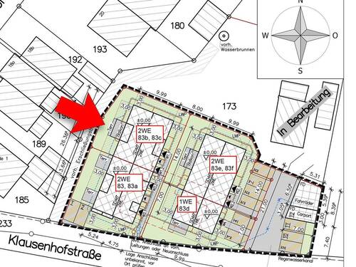 Lageplan Klausenhofstraße 83b, 83c - 