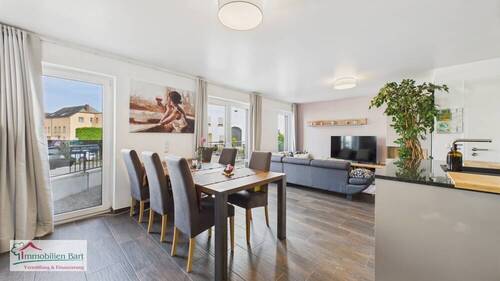 offener Wohn-/Essbereich mit Küche - 2 Zimmer Etagenwohnung zum Kaufen in Perl / Besch