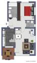 Grundriss-Skizze - 2 Zimmer Etagenwohnung in Friedrichshafen