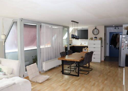 Wohn-/Esszimmer - Etagenwohnung mit 87,70 m&sup2; in Creglingen zum Kaufen