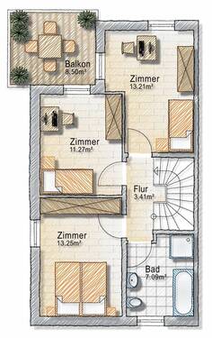 Haus 1 Obergeschoss - 