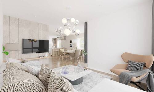 Haus 1 - Wohnzimmer Essen Küche - 