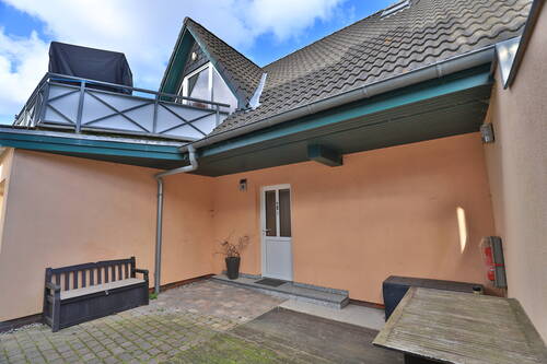 zugehörige Terrasse in Südlage - Terrassenwohnung mit 32,50 m² in Boltenhagen zum Kaufen