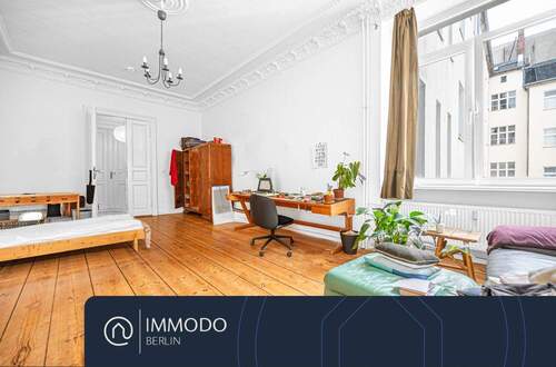 Wohnzimmer - ?? Fußläufig zum Viktoria-Luise-Plz - Großzügige 2 Zi AB Wohnung mit hohen Decken, Stuck & Dielen