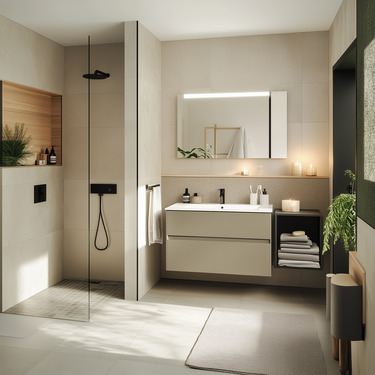 Modernes Bad - 2 Zimmer Terrassenwohnung in Nürnberg