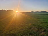 Blick vom Grundstück am Abend - 