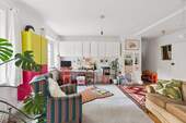 Wohnzimmer - Gegenaufnahme - 3 Zimmer Etagenwohnung zum Kaufen in Berlin