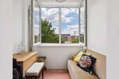 Wintergarten in Südwestausrichtung und mit Blick in den grünen Gemeinschaftsgarten - Etagenwohnung mit 72,00 m² in Berlin zum Kaufen