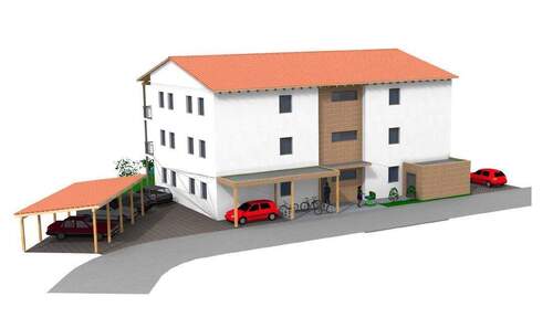 Außenansicht - 3 Zimmer Terrassenwohnung zum Kaufen in Krumbach