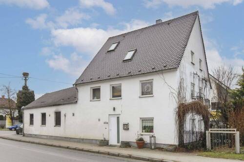 Außenansicht - Gemütliches Wohnen: EFH mit Garten , inkl. Gewerbeeinheit