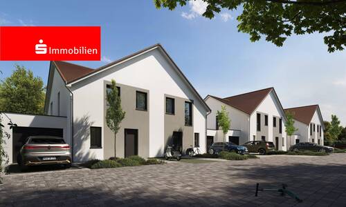 Ansicht 1 - Neubau-Doppelhaushälfte in Groß-Zimmern