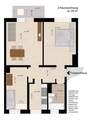 Grundriss - 3 Zimmer Etagenwohnung in Dessau-Roßlau