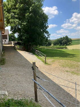 befestigter Zugang Laufstall - 1 Zimmer Einfamilienhaus in Wurmannsquick