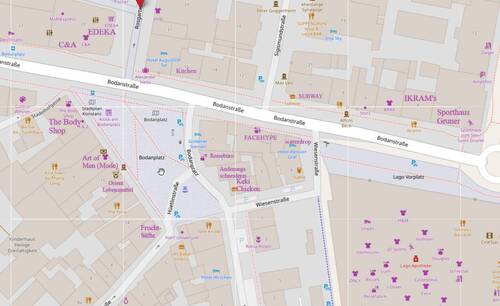 Lageplan, Mieterumfeld - Büro zur Miete in Konstanz