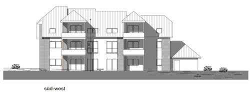 Ansicht Süd-West - Grundstück in Bünde