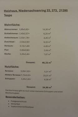 Wohn-/Nutzfläche - 
