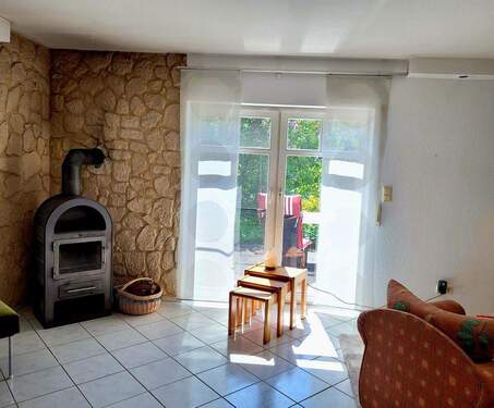 Kaminofen im Wohnzimmer - 