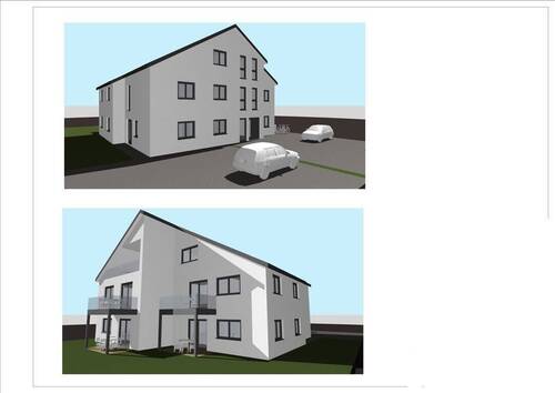 3-D-Ansicht - großzügig geschnittene Etagenwohnung mit Süd-West-Balkon