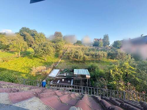 Blick aus dem Fenster im DG - 