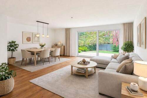 Wohn- Esszimmer - Exklusive, Gartenwohnung direkt am Ostpark, nähe EZB!