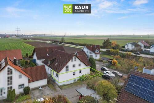 Luftbild - 3 Zimmer Etagenwohnung in Nersingen