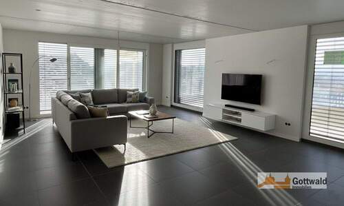 Wohnzimmer EG - KI generiert - 4 Zimmer Doppelhaushälfte zur Miete in Esslingen am Neckar