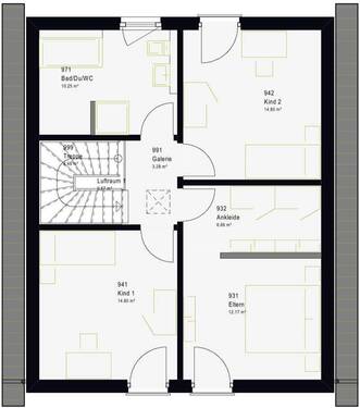 Dach-/Obergeschoss (frei planbar) - 