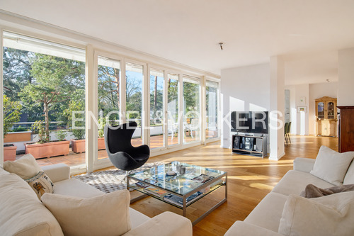 Wohnzimmer Lounge - 6 Zimmer Etagenwohnung zum Kaufen in Berlin
