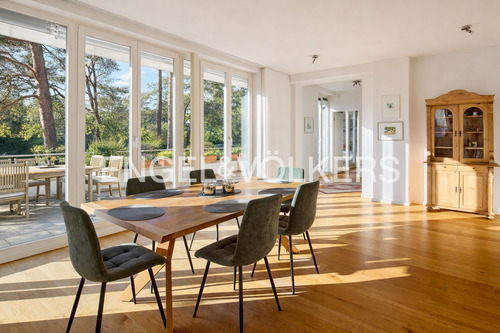 Blick zur Terrasse und Privatbereich - Etagenwohnung mit 208,00 m&sup2; in Berlin zum Kaufen