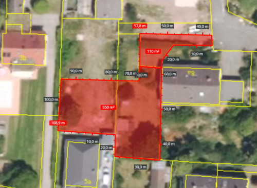 Lageplan Grundstück - Mehrfamilienhaus, Wohnhaus mit 137,00 m&sup2; in Erlangen zum Kaufen