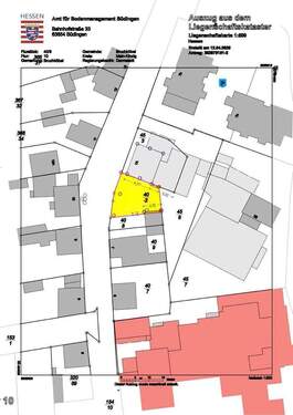 LAGEPLAN - Grundstück in Bruchköbel