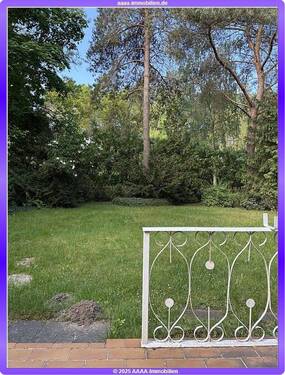 Gartenblick von Terrasse - Wochenendgrundstück in Wassernähe