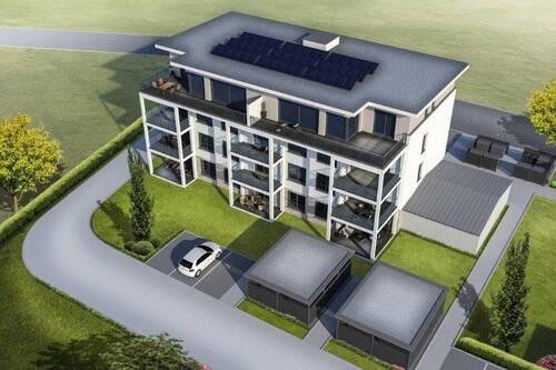 Draufsicht - 3 Zimmer Etagenwohnung in Güstrow