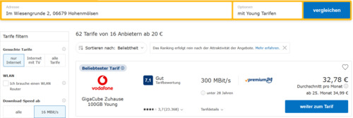 Schnelles Internet am Standort - 